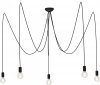 Lampa wisząc czarne kable SPIDER BLACK 6788 Nowodvorski Lighting